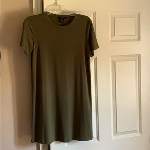 green t-shirt dress